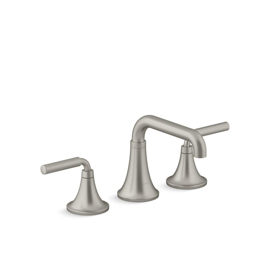 Tone™ Widespread Lavatory Faucet, ADA, 2 Handle, 3-Hole, 1.2 gpm, Vibrant Brushed Nickel
