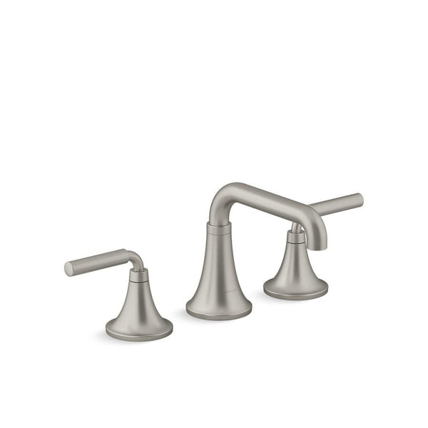 Tone™ Widespread Lavatory Faucet, ADA, 2 Handle, 3-Hole, 1.2 gpm, Vibrant Brushed Nickel