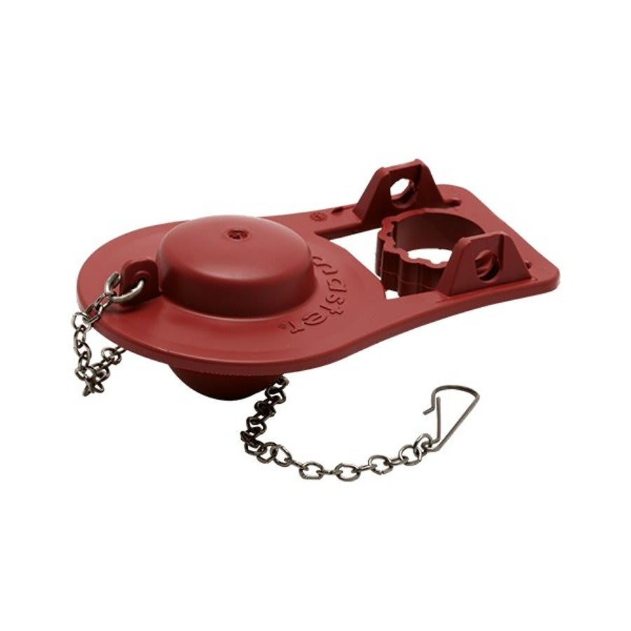 Universal Toilet Flapper, 2 in Dia, Rubber, Red