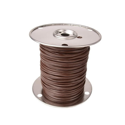 Thermostat Wire, 18 AWG, 6-Wire, 250 ft L, Brown