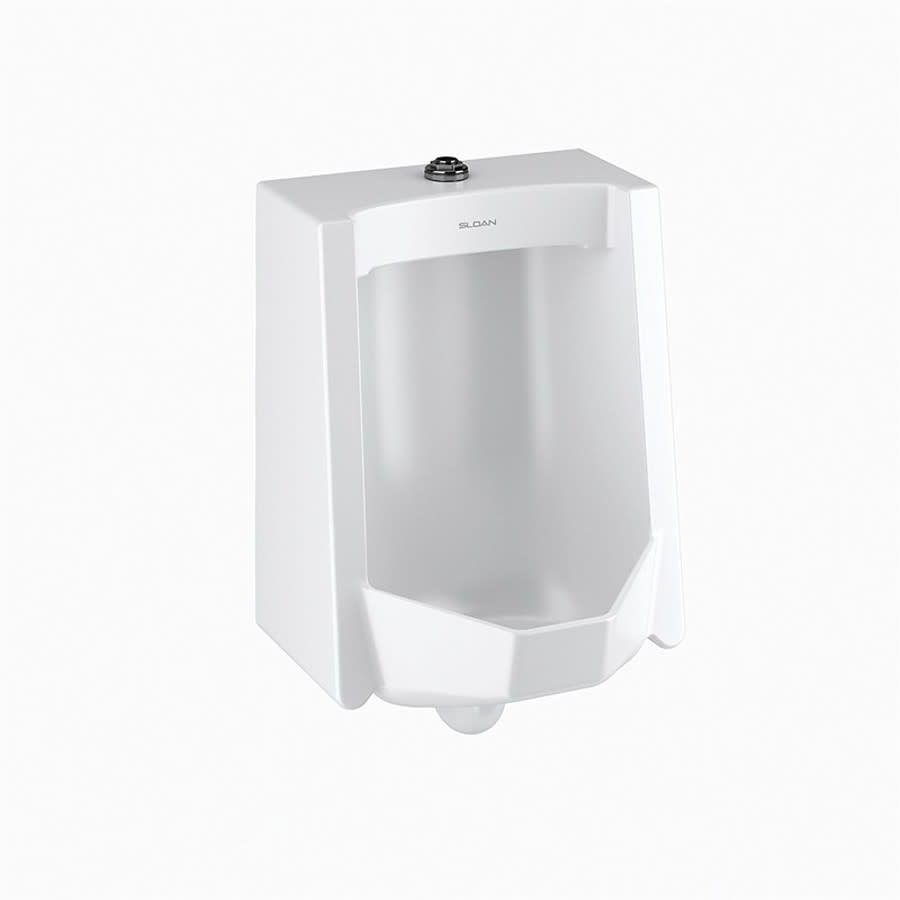 Flat Back Urinal, ADA, Top Spud, 0.125/0.5 gpf, White