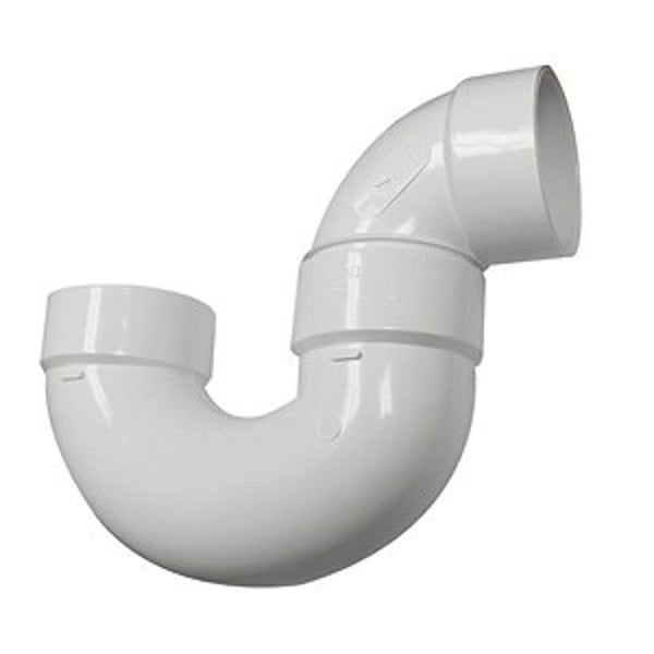 P-Trap, 3 in, Hub, DWV, PVC