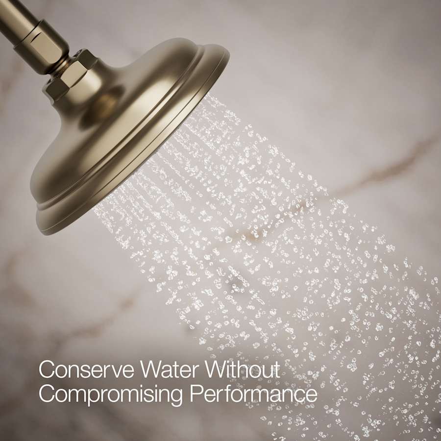 Artifacts 1.75 GPM Single Function Shower Head with MasterClean Sprayface and Katalyst Air-Induction Technology