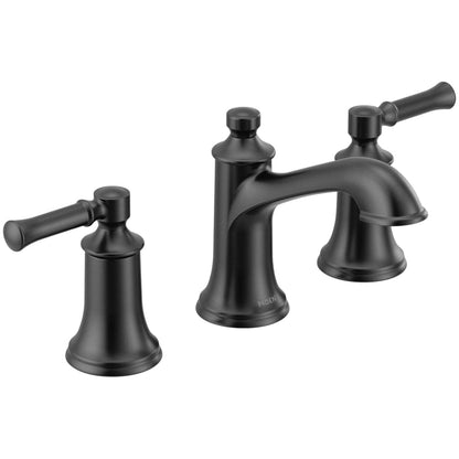 Double Handle Widespread Bathroom Faucet from the Dartmoor Collection - Pop-Up Drain Included