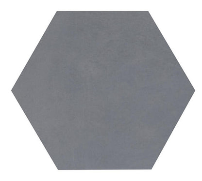 Moroccan Concrete Blue Gray Hexagon 1.5X1.5 Matte