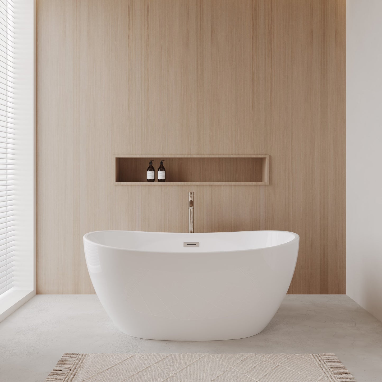 Rebecca Freestanding Bathtub - 55W x 23H x 30D