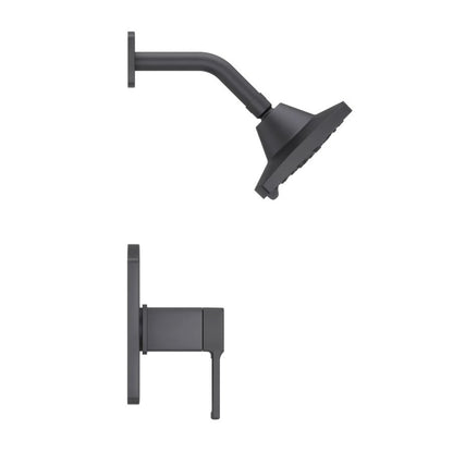 Deckard™ Pressure Balanced Shower Trim, Matte Black