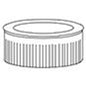 Vent Reducer, 6 x 5 in Dia, 30 ga