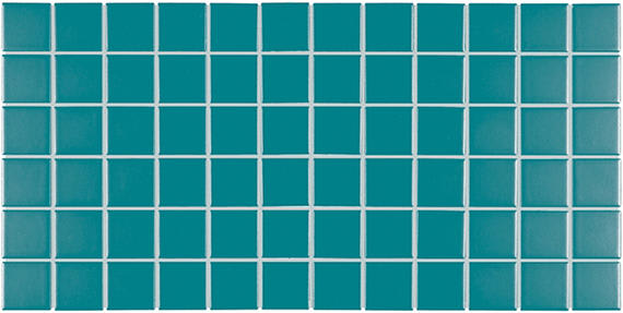 Color Wheel Mosaic Ocean Blue Hexagon 1.5X1.5 Glossy
