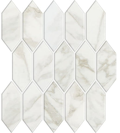 Marble Obsession Arabescato Picket 2X5 Satin
