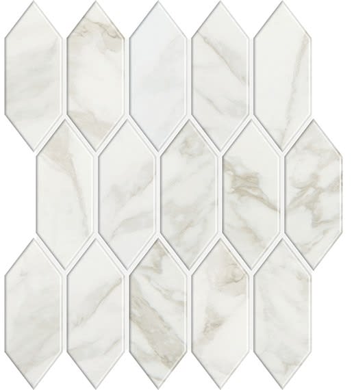 Marble Obsession Arabescato Picket 2X5 Satin
