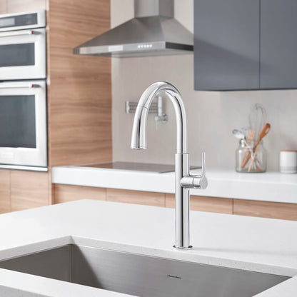 Studio S 1.8 GPM Single Hole Pull Down Kitchen Faucet with Re-Trax Technology