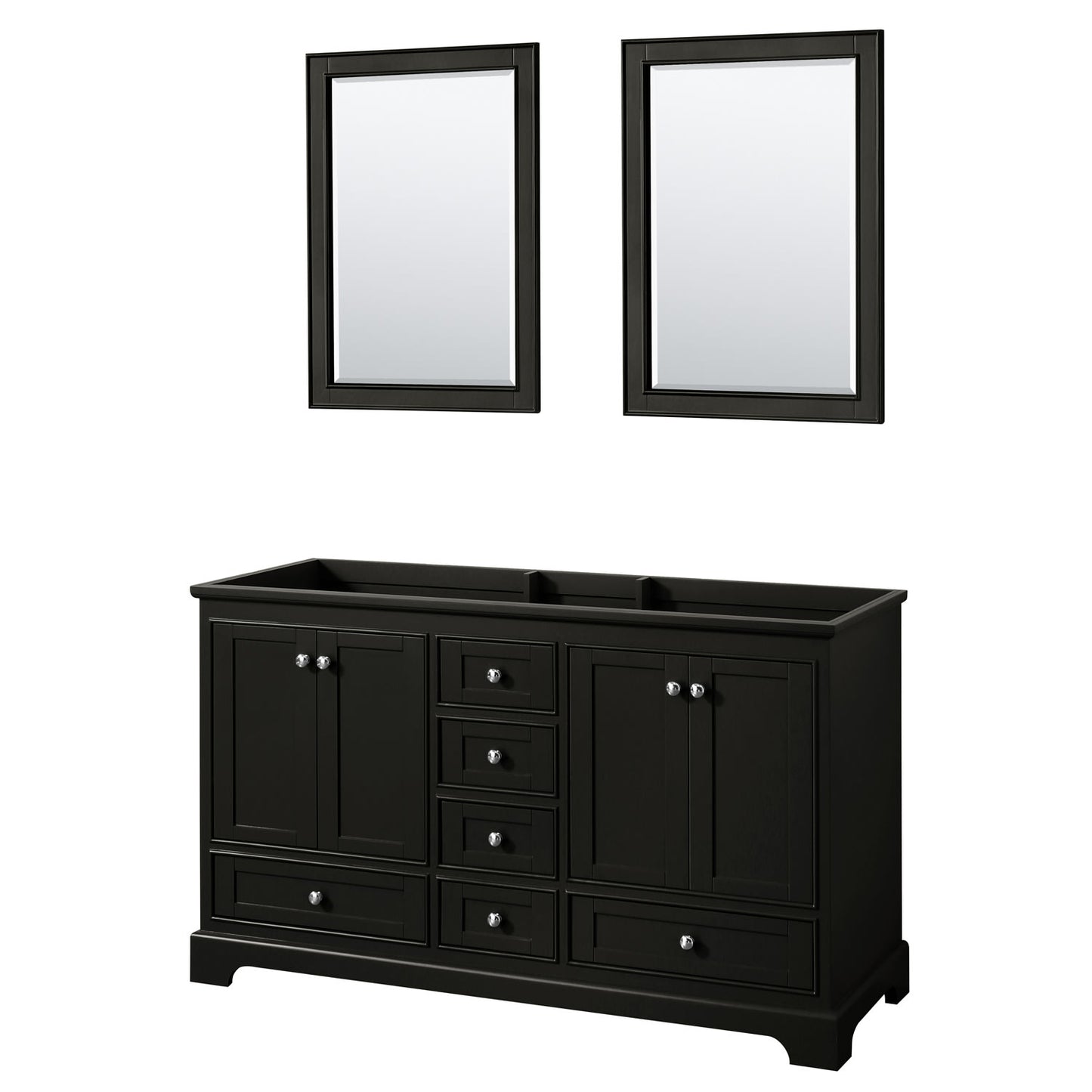 Deborah Double Bathroom Vanity - 59.25W x 34.25H x 21.5D
