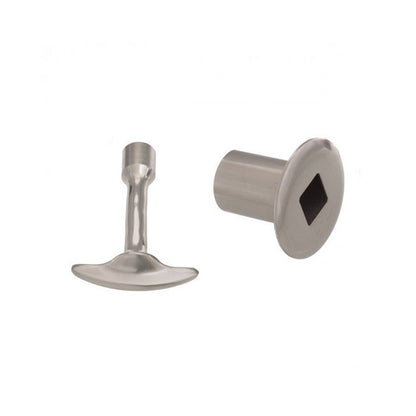Log Lighter Kit, Includes Exposed Flange and Key, Stainless Steel