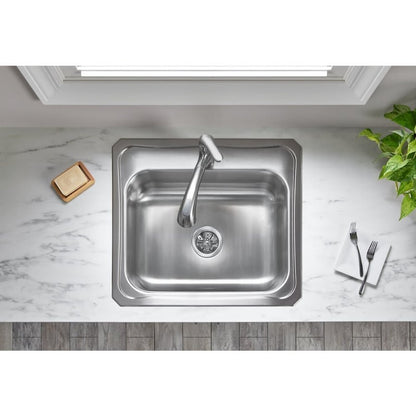 Deluxe 3-1/2 in, Drain Type 304/304L Stainless Steel Body Strainer Basket Rubber Seal and Tailpiece, Polished Chrome