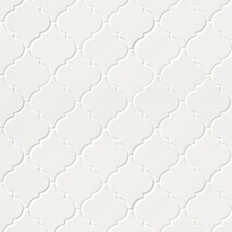 Whisper White Arabesque Tile®