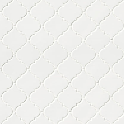 Whisper White Arabesque Tile®