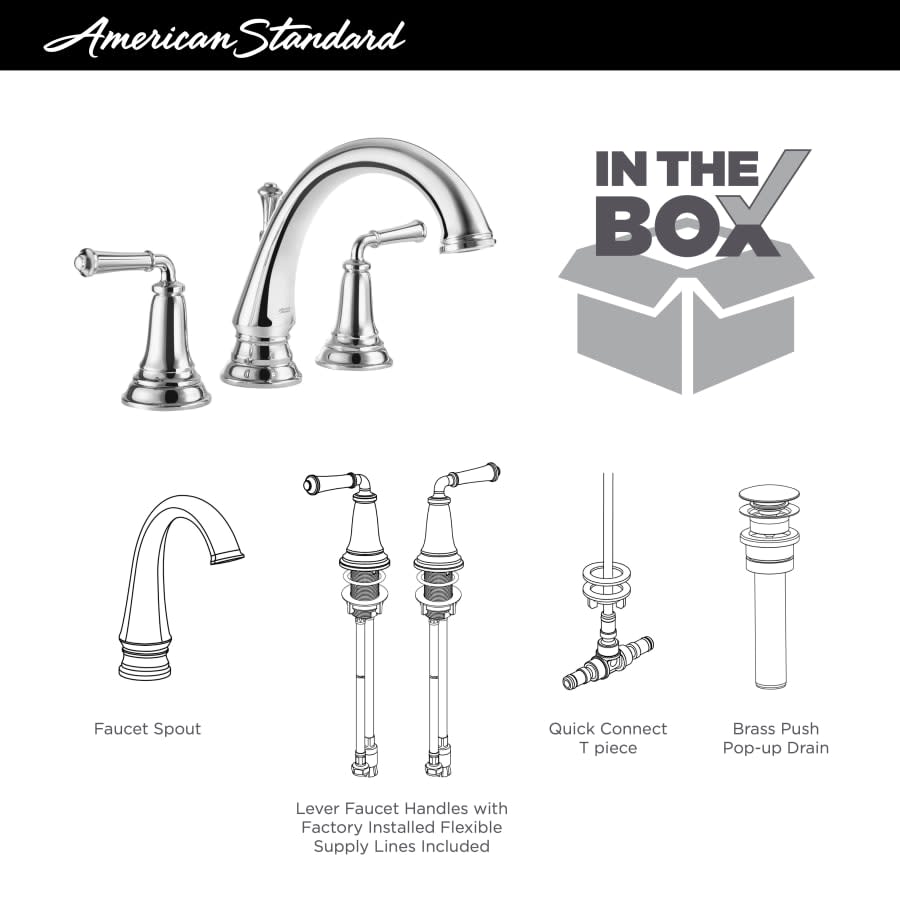 Delancey 1.2 GPM Widespread Bathroom Faucet with Lever Handles and Pop-Up Drain Assembly