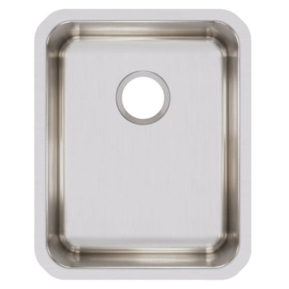 Lustertone™ Classic Single Bowl Kitchen Sink, Under Mount, 16-1/2 x 20-1/2 in, 7-7/8 in Bowl Depth, 18 ga Lustrous Satin Steel, Stainless