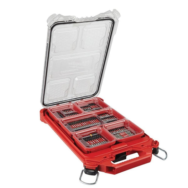 SHOCKWAVE™ PACKOUT™ 100-Piece Impact Driver Bit Set, Hex/Phillips®/Slotted/Square/Torx Point, 1/4 in