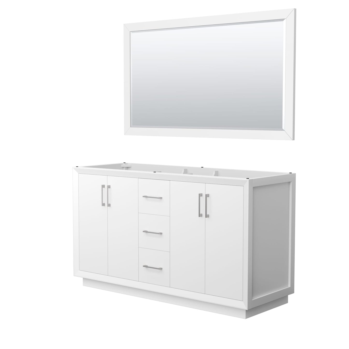 Strada Double Bathroom Vanity - 59.25W x 34.25H x 21.75D