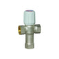 Mixing Valve, 3/4 in, FNPT, Brass, Nickel Plated