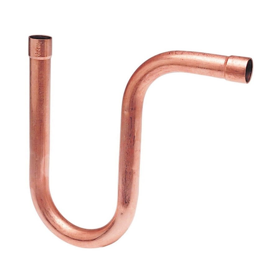 Suction Line P-Trap, 1-1/2 in, C, Copper