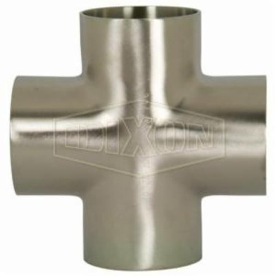 Cross, 1-1/2 in, Butt Weld, 304/304L Stainless Steel