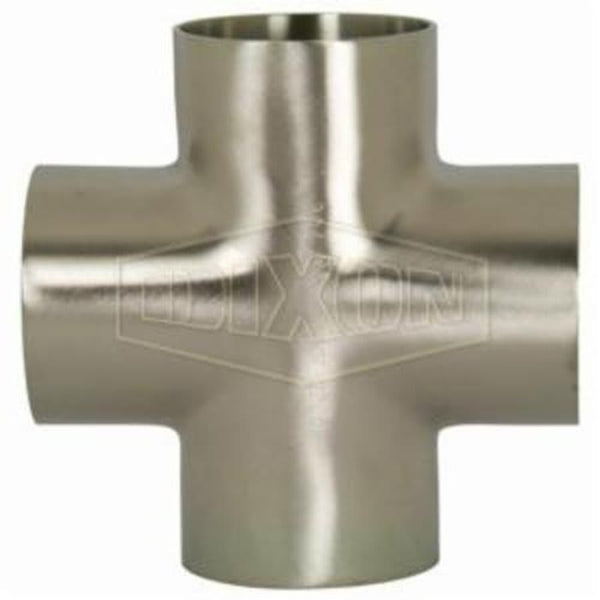 Cross, 1-1/2 in, Butt Weld, 304/304L Stainless Steel