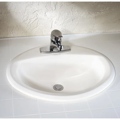 Aqualyn 20-3/8" Drop In Porcelain Bathroom Sink