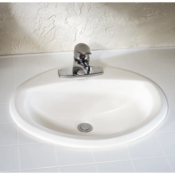 Aqualyn 20-3/8" Drop In Porcelain Bathroom Sink