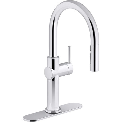 Crue 1.5 GPM Single Hole Pull Down Kitchen Faucet - Includes Escutcheon