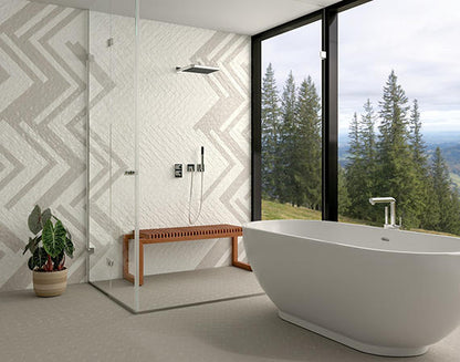 Artistic Reflections Mist Rectangle, Undulated 2X20 Glossy