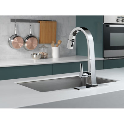 Pivotal 1.8 GPM Single Hole Pull Down Kitchen Faucet with On/Off Touch Activation, Magnetic Docking Spray Head - Includes Lifetime Warranty (5 Year on Electronic Parts)