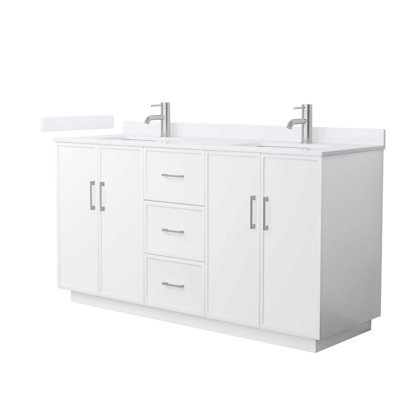 Elan Double Bathroom Vanity with Toe Kick - 66W x 35H x 22D