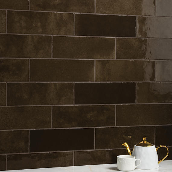 Studio Haven Espresso Rectangle, Handcrafted 4X12 Glossy