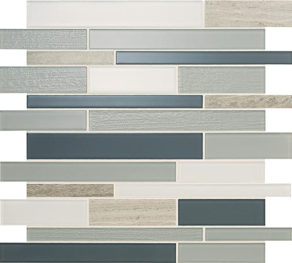 Serentina Tranquility Herringbone 5/8X2 Glossy