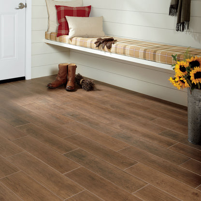 Platinum Dark Brown Plank 6X36 Matte