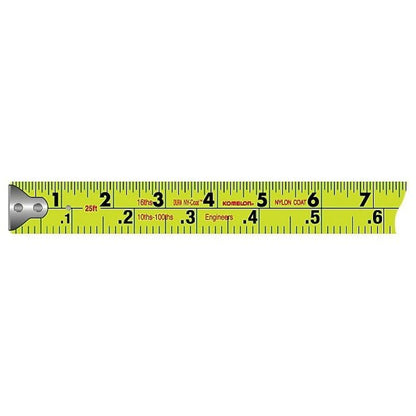 Self Lock™ Speed Mark™ Measuring Tape, 25 ft L x 1 in W Blade, Steel, Imperial