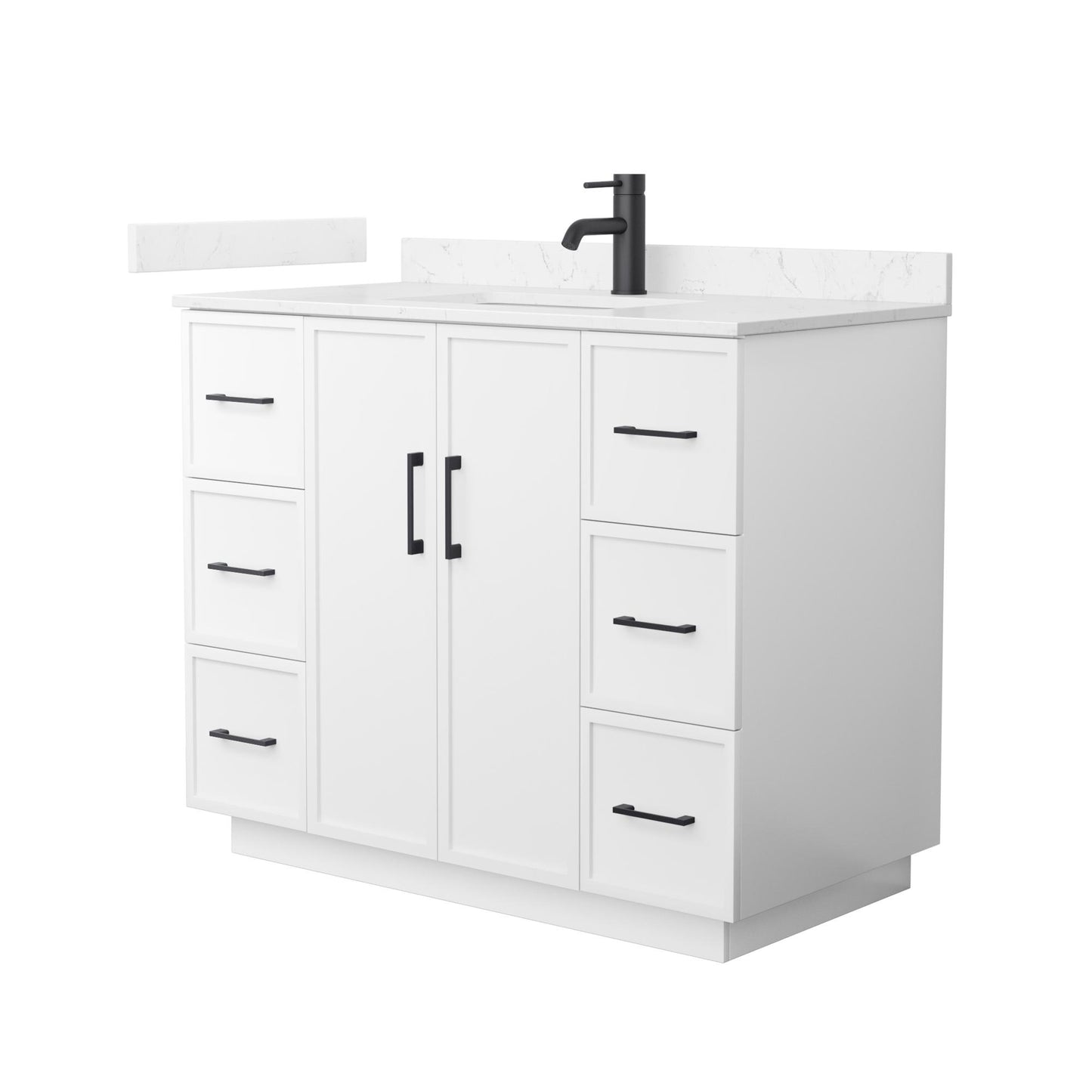 Elan Single Bathroom Vanity with Toe Kick - 42W x 35H x 22D