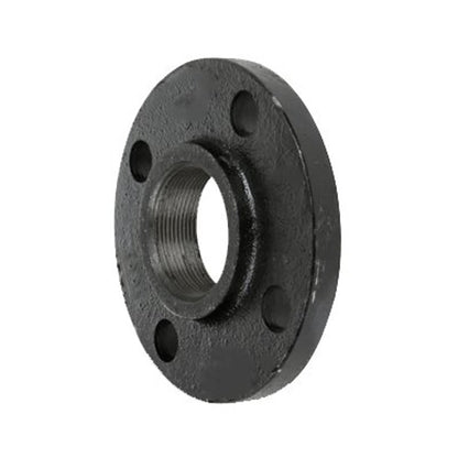 Companion Flange, 1-1/4 in, FNPT, 4-5/8 in OD, Malleable Iron, Black