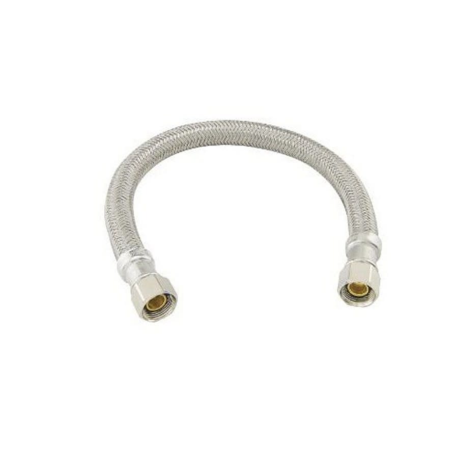 Flexible Water Supply, 3/8 in, Comp, 120 in L, Braided Polymer