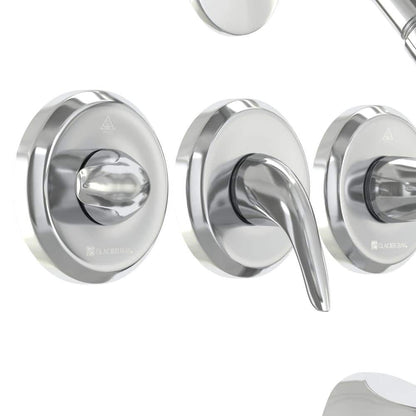 Glacier Bay Aragon Triple Handle 1-Spray Tub and Shower Faucet 1.8 GPM in Chrome (Valve Included)