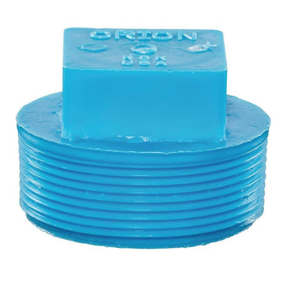 Blueline™ Acid Waste Plug, 4 in, Polypropylene