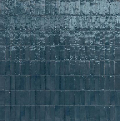 Rice Blu Rectangle 2X6 Glossy