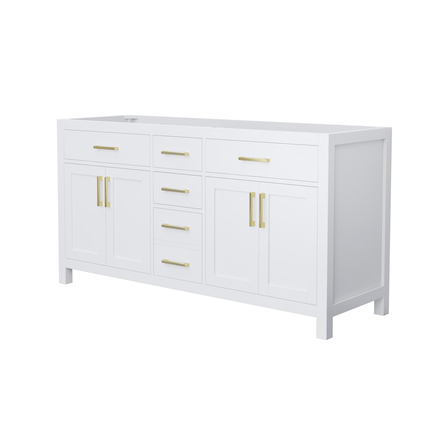 Beckett Double Bathroom Vanity - 65W x 34.25H x 21.5D