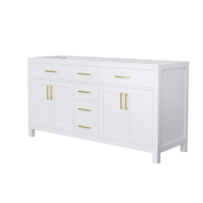 Beckett Double Bathroom Vanity - 65W x 34.25H x 21.5D