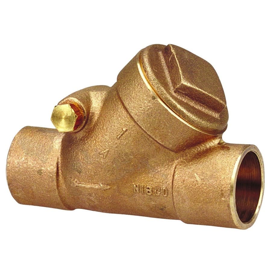 Swing Check Valve, 1 in, C, Bronze