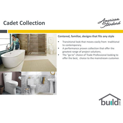 Cadet 1.6 GPF Toilet Tank Only with Left Mounted Trip Lever