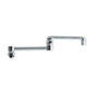 Double Jointed Swing Spout, 13 in L, Polished Chrome